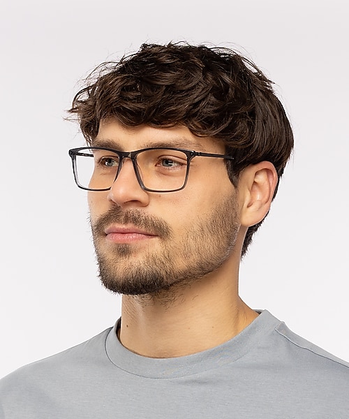 Perry Kristal grijs & mat donkergroen AcetaatEyeglass Frames voor heren van B24