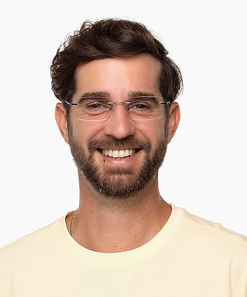 Brentwood Matt Brown MetallEyeglass Frames für Herren von B24