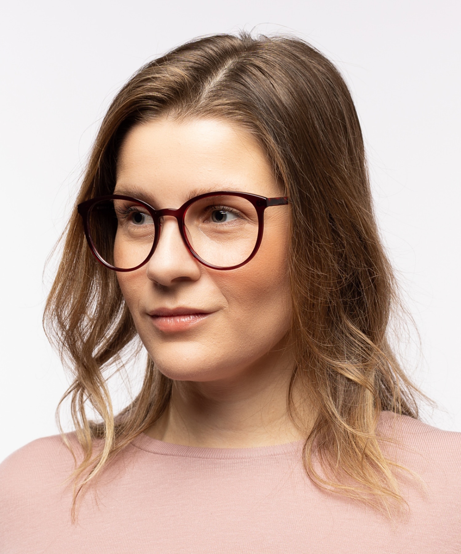 New York Rood AcetaatEyeglass Frames voor dames van B24