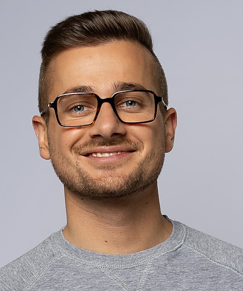 Freiburg Donker Havana  &  matzilver AcetaatEyeglass Frames voor heren van B24