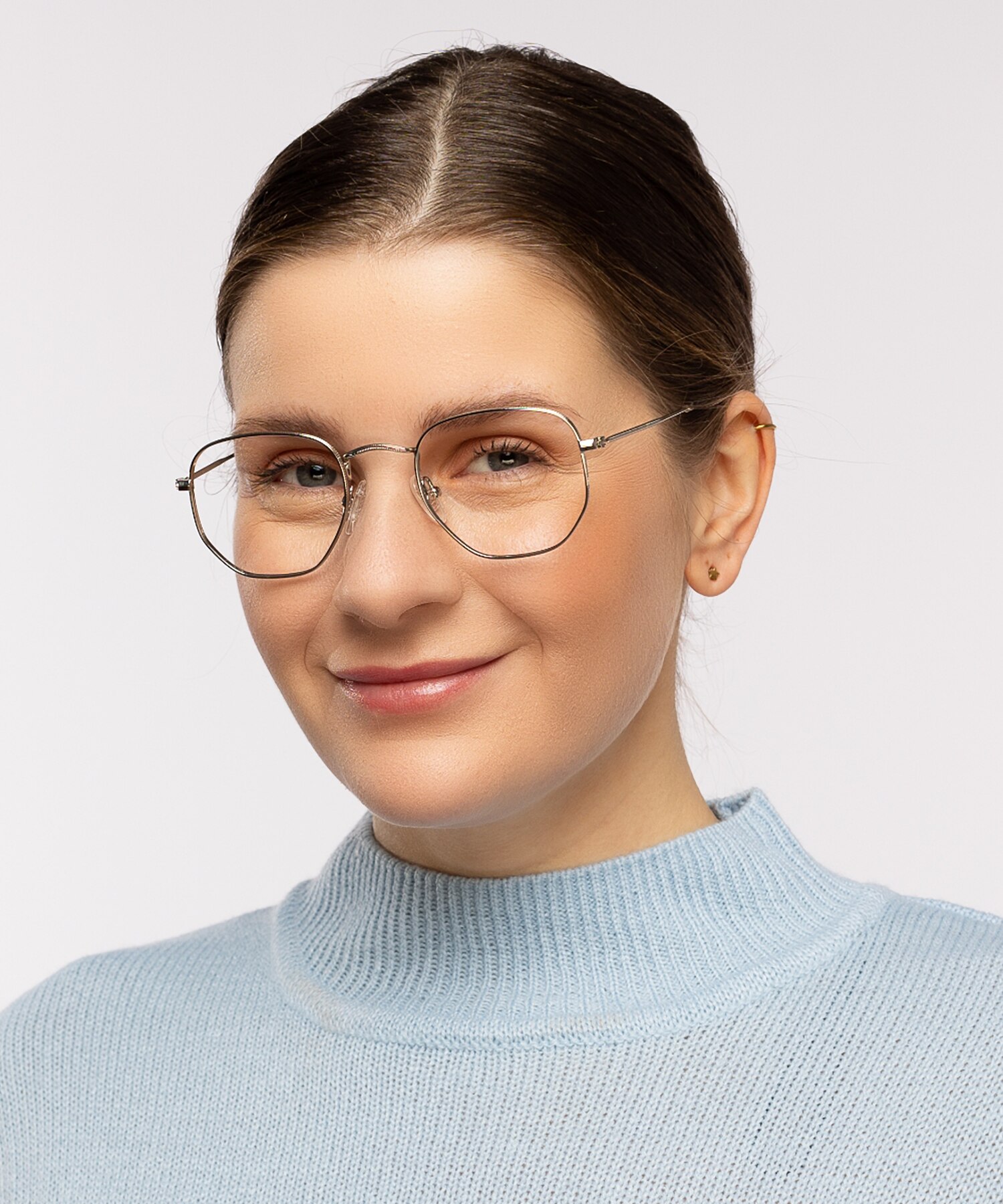 Rosario Zilver MetaalEyeglass Frames voor dames van B24