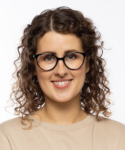 Amelie Zwart KunststofEyeglass Frames voor dames van B24