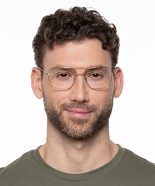 Detroit Goud MetaalEyeglass Frames voor heren van B24