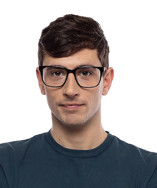 Woodstock Schwarz AcetatEyeglass Frames für Herren von B24