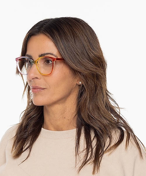 Burano Rainbow KunststoffEyeglass Frames für Damen von B24