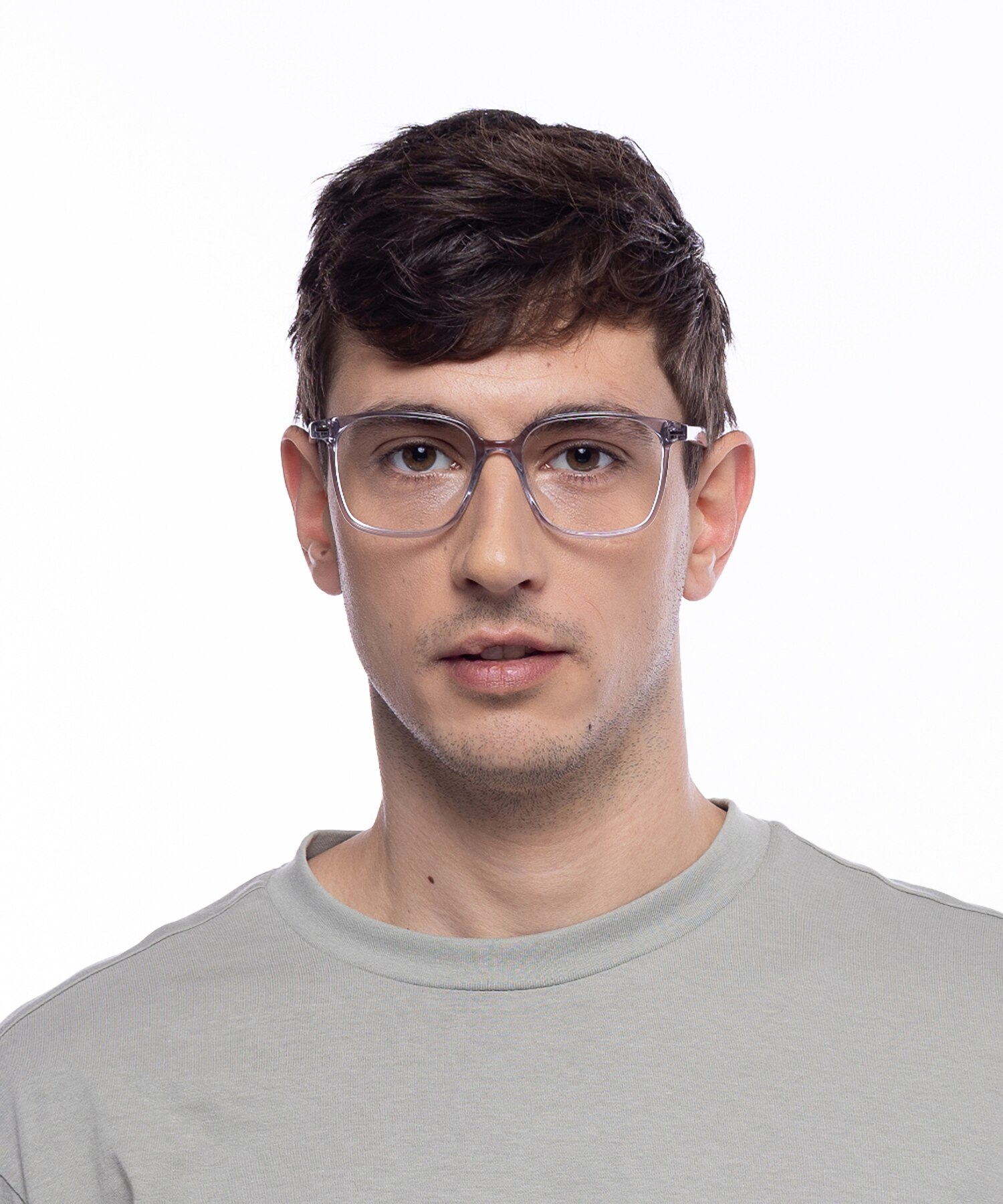 Taylor Kristal lichtgrijs AcetaatEyeglass Frames voor heren van B24