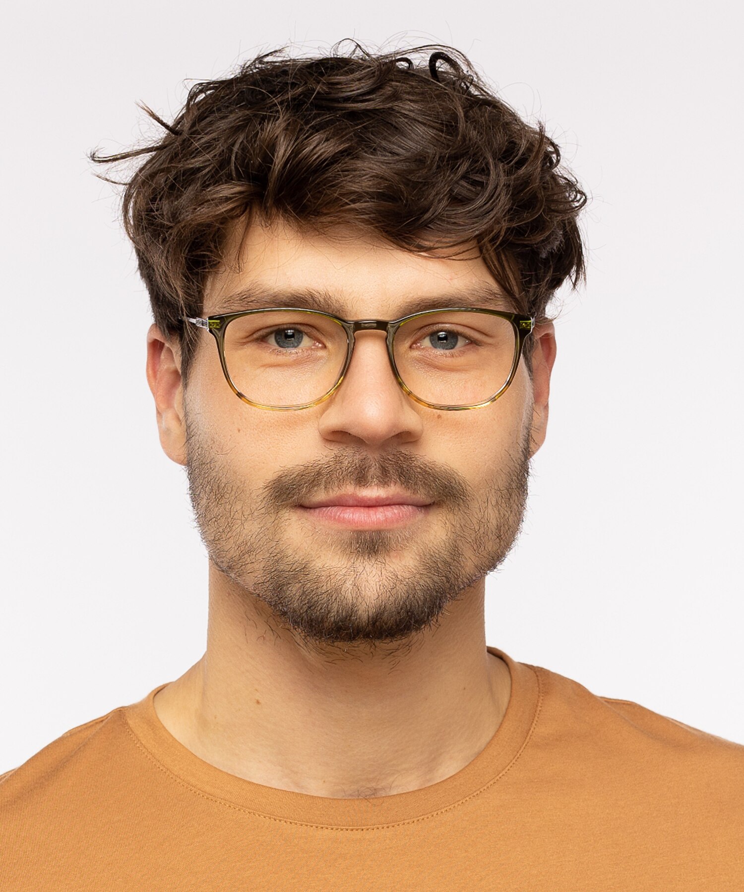 Dustin Gradiënt kaki  &  kaki AcetaatEyeglass Frames voor heren van B24