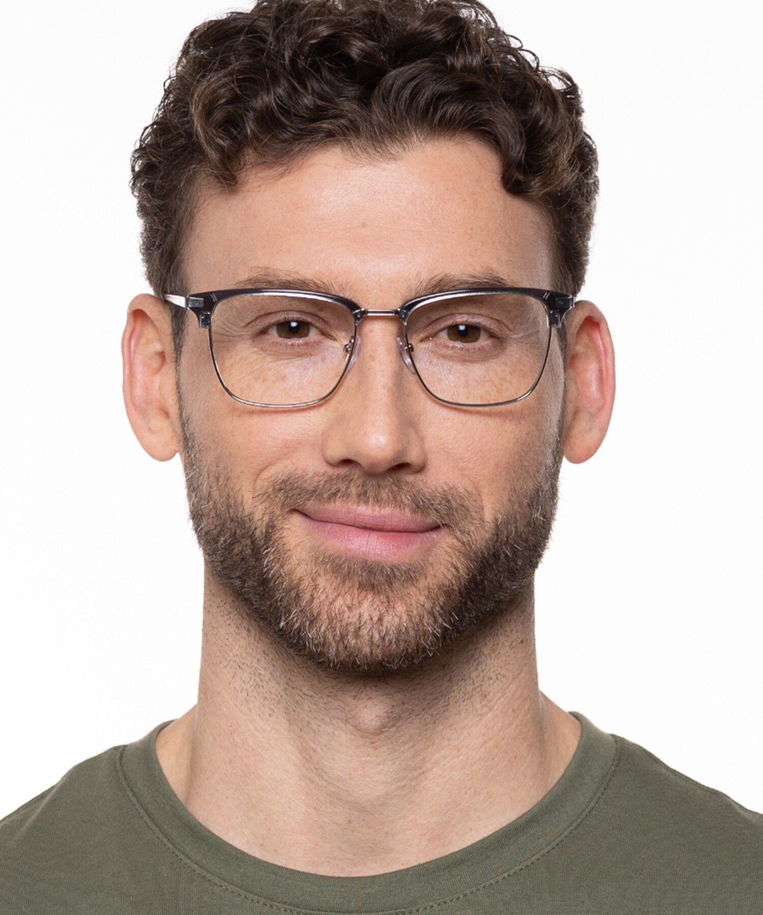 Tupelo Kristal blauw  &  zilver MetaalEyeglass Frames voor heren van B24