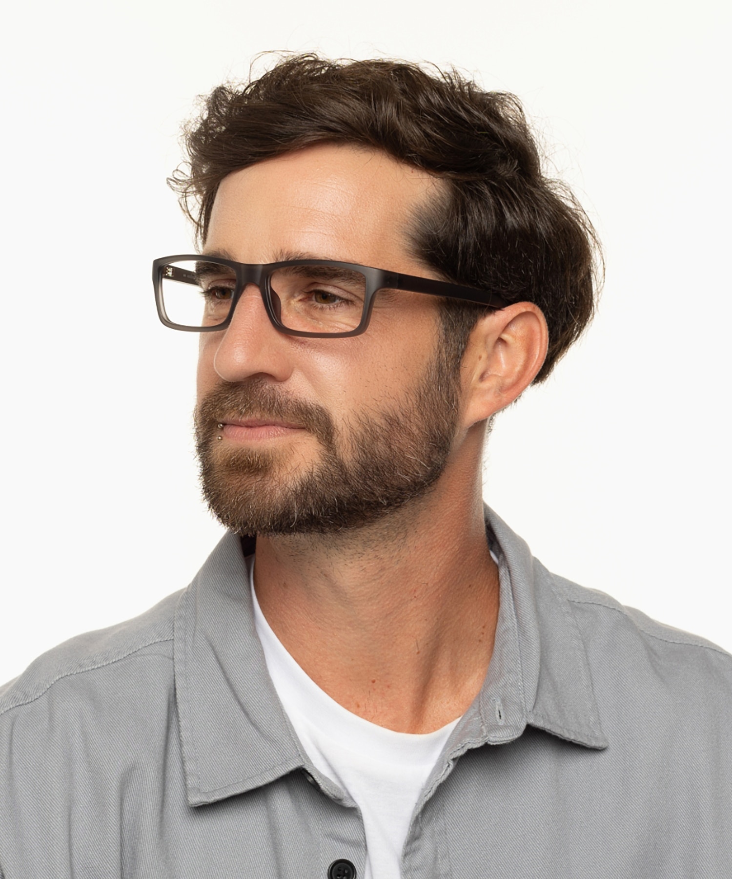 Nador Grau KunststoffEyeglass Frames für Herren von B24