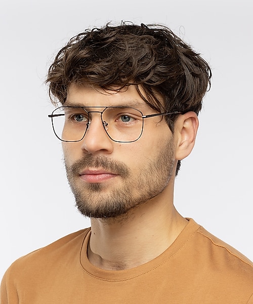 Berry Staalgrijs  &  blauw grijs Havana MetaalEyeglass Frames voor heren van B24