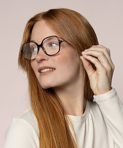 Linz Dunkelhavana AcetatEyeglass Frames für Damen von B24