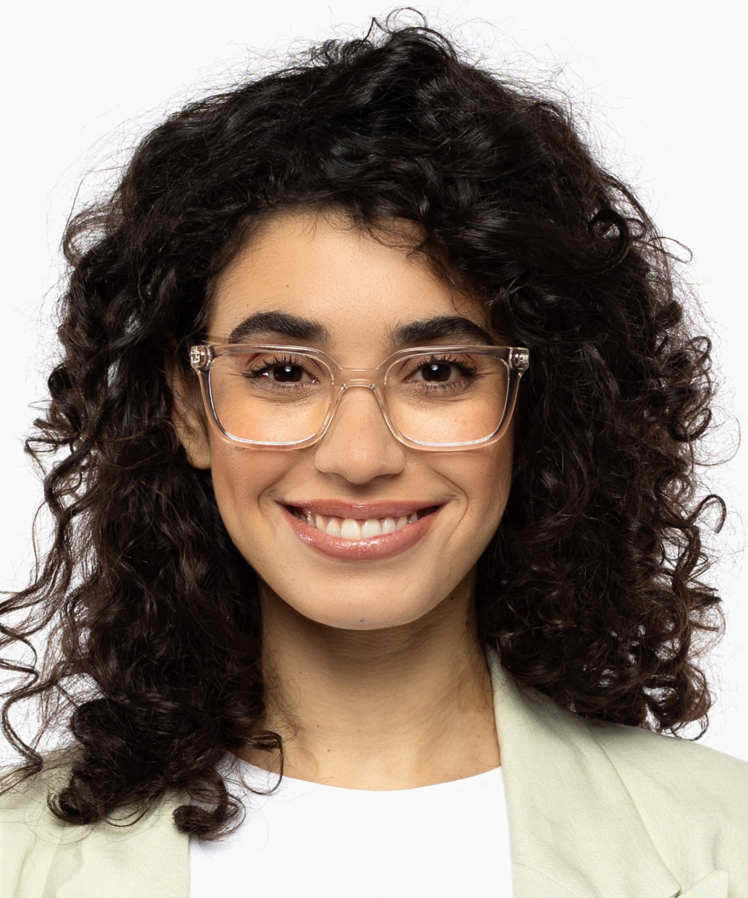 Arizona Crystal Nude KunststoffEyeglass Frames für Damen von B24