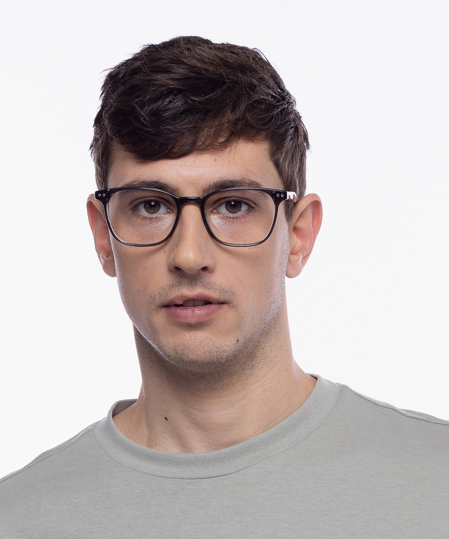 Johnny Kristal grijs  &amp;  grijs Havana AcetaatEyeglass Frames voor heren van B24