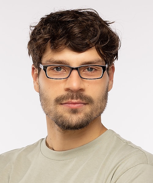 Capuno Zwart & wit AcetaatEyeglass Frames voor heren van B24