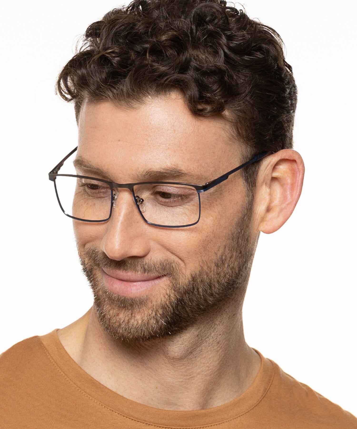 Stoke Satin Gun  &  Matt Blue MetallEyeglass Frames für Herren von B24