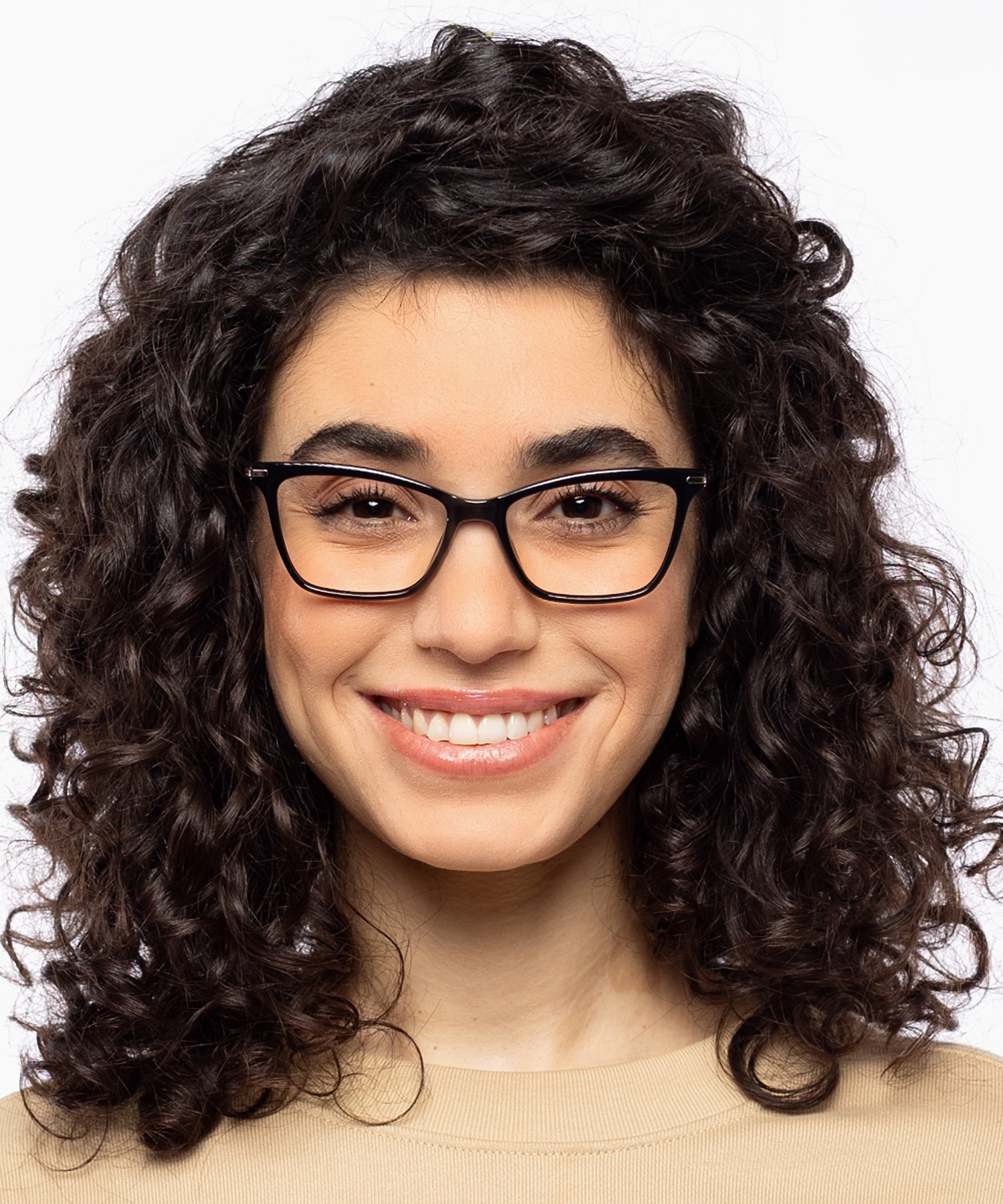 Aurora Zwart KunststofEyeglass Frames voor dames van B24