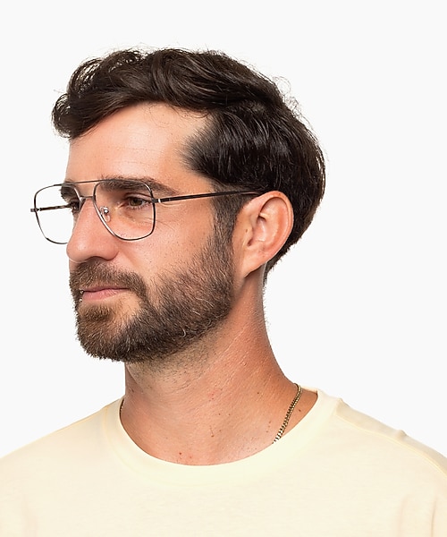 Douglas Matt Silver  &  Crystal MetallEyeglass Frames für Herren von B24