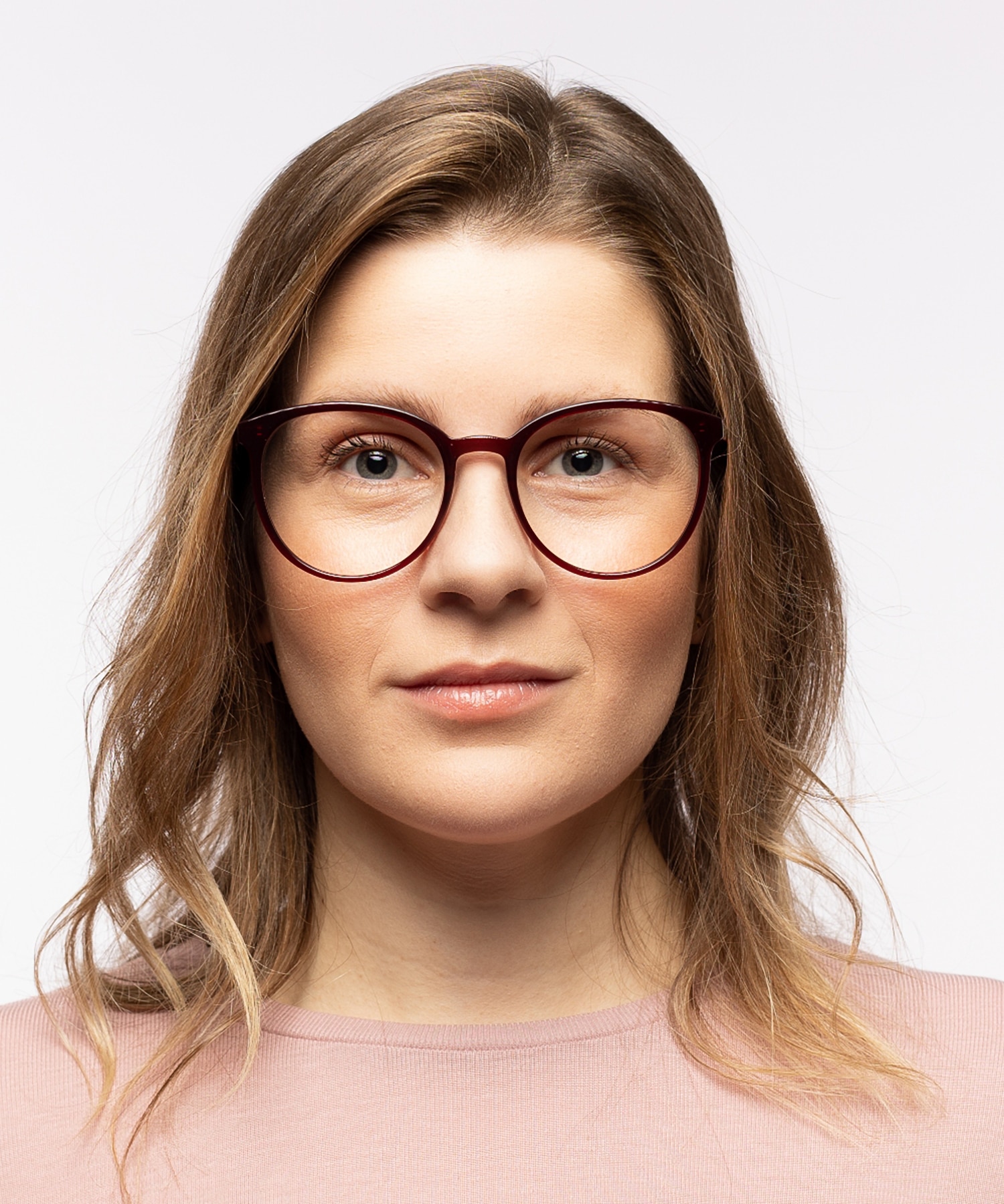 New York Rood AcetaatEyeglass Frames voor dames van B24