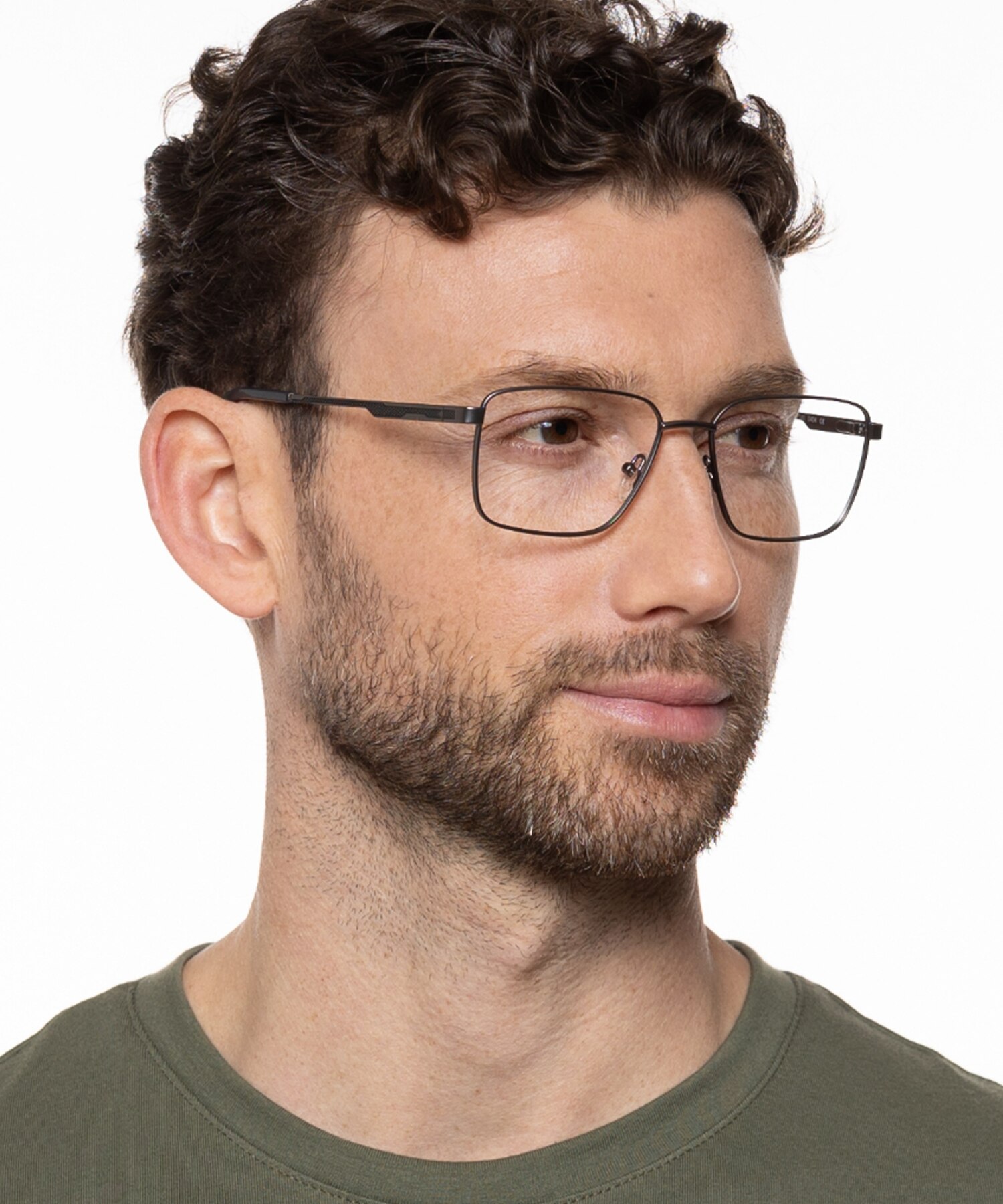 Derby Mat gunmetal MetaalEyeglass Frames voor heren van B24