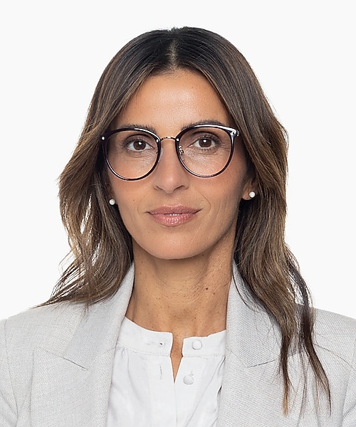 Charlotte Rood & goud AcetaatEyeglass Frames voor dames van B24