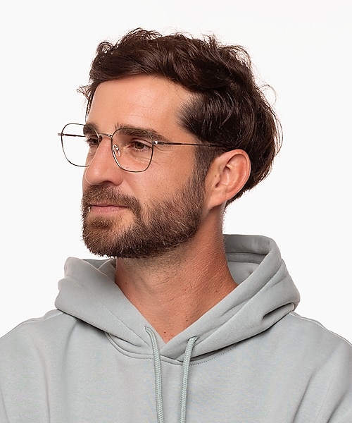 Tanger Matzilver  &  groen MetaalEyeglass Frames voor heren van B24