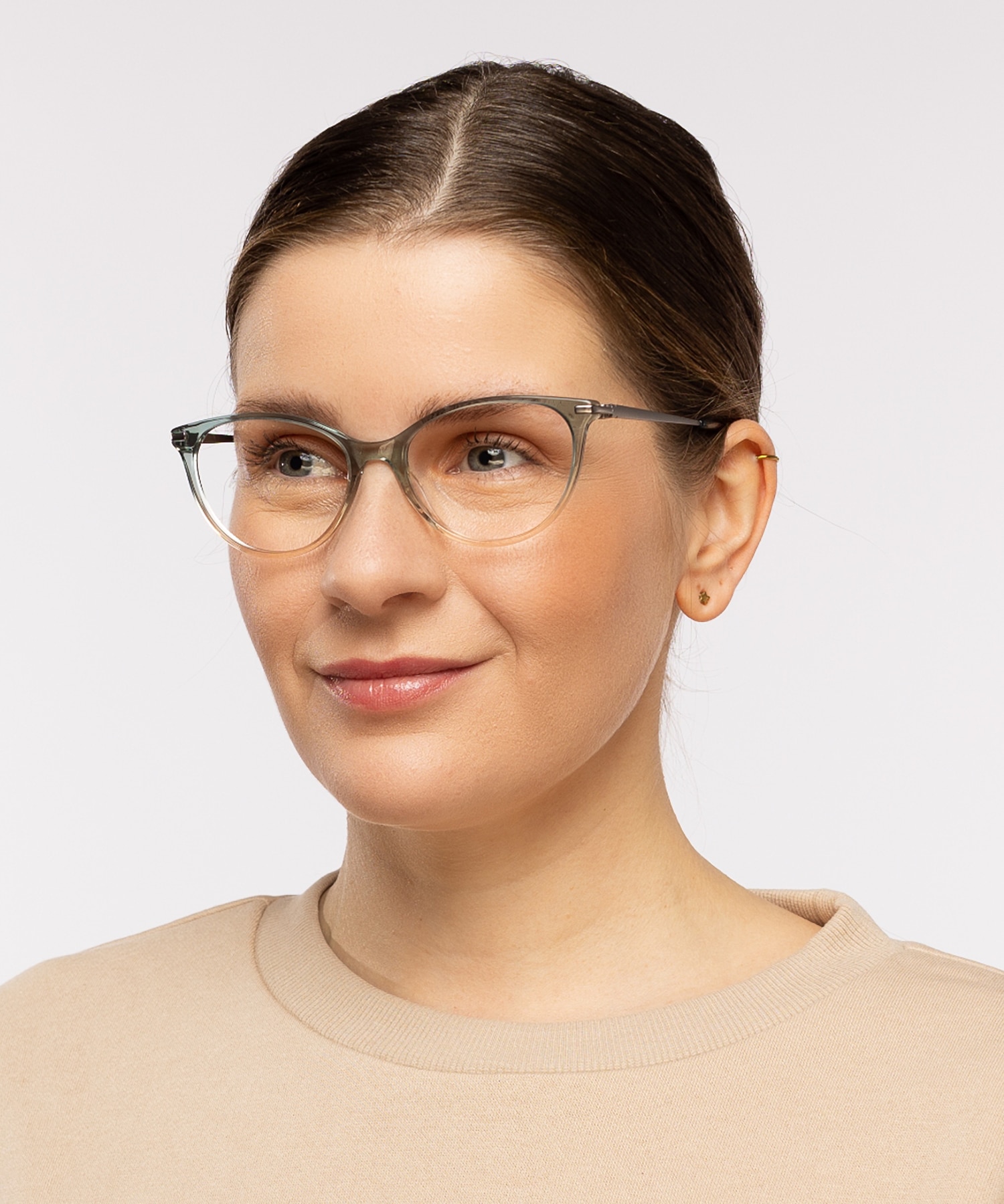 Lauren Gradiënt blauw  &  gunmetal  &  blauw AcetaatEyeglass Frames voor dames van B24