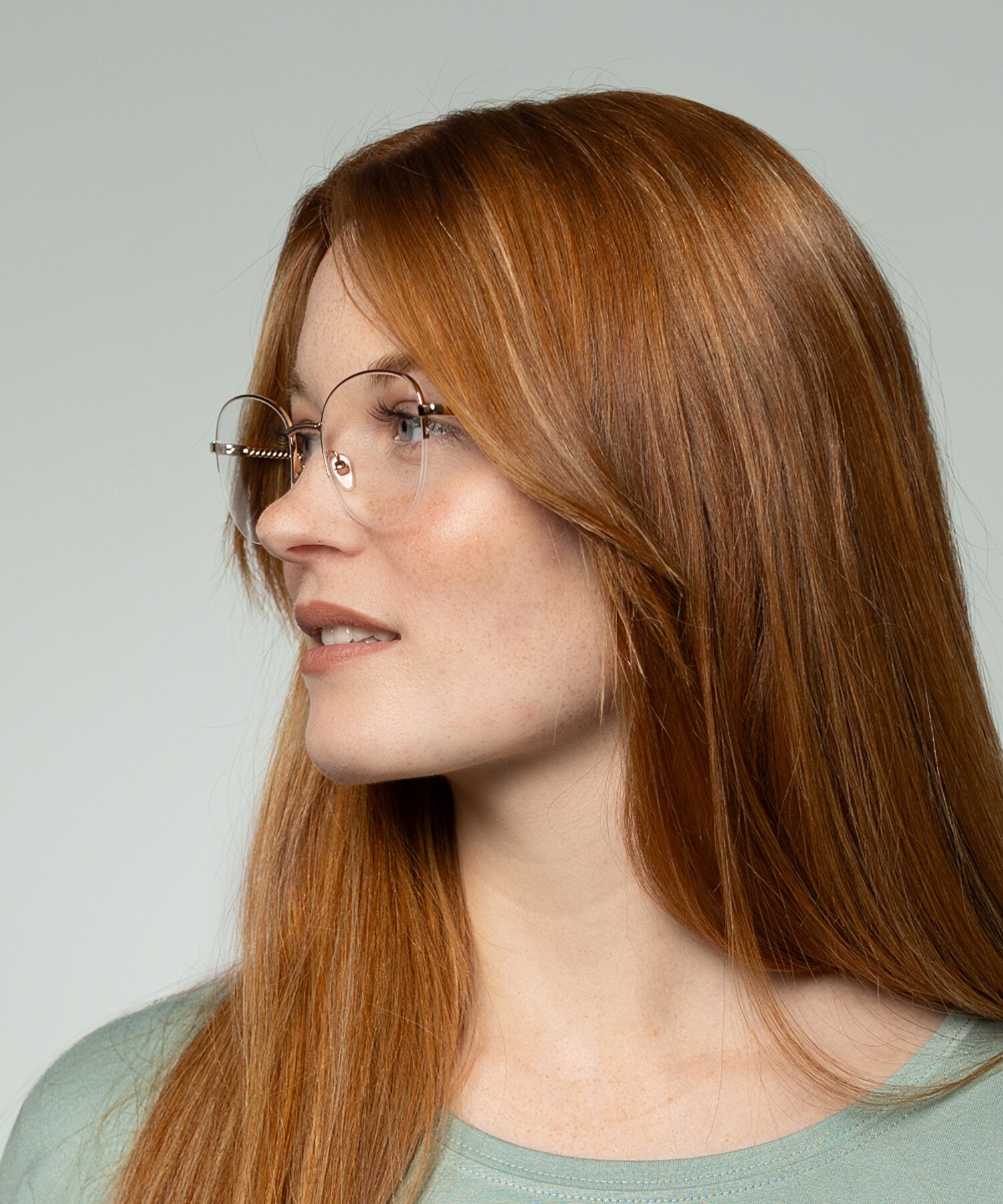 Valencia Gold  &  Pink Havana MetallEyeglass Frames für Damen von B24