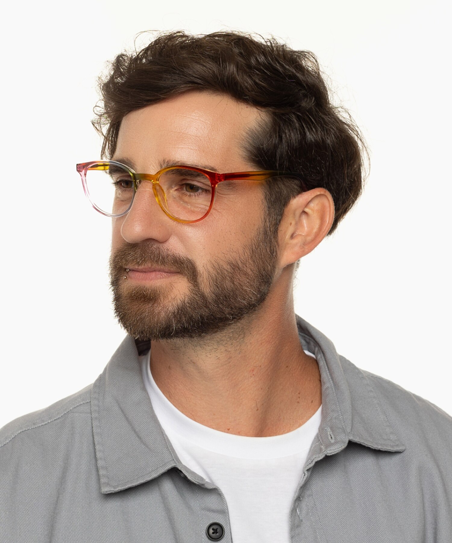 Curacao Regenboog KunststofEyeglass Frames voor heren van B24