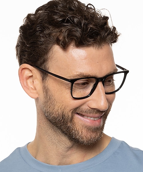 Pennsylvania Schwarz AcetatEyeglass Frames für Herren von B24