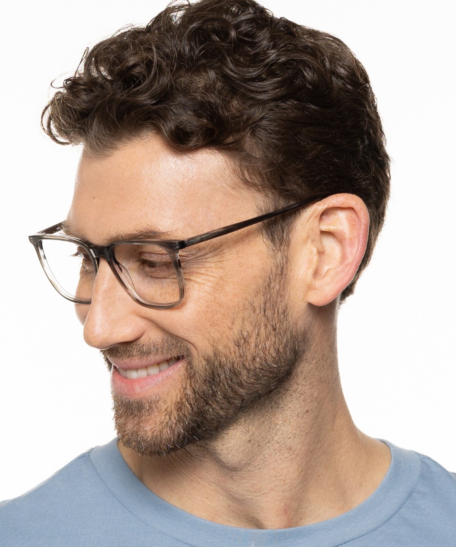 Pennsylvania Gradient Crystal Grey AcetaatEyeglass Frames voor heren van B24