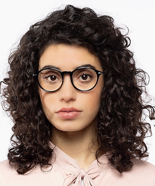 Omaha Black & Matt Gun KunststoffEyeglass Frames für Damen von B24