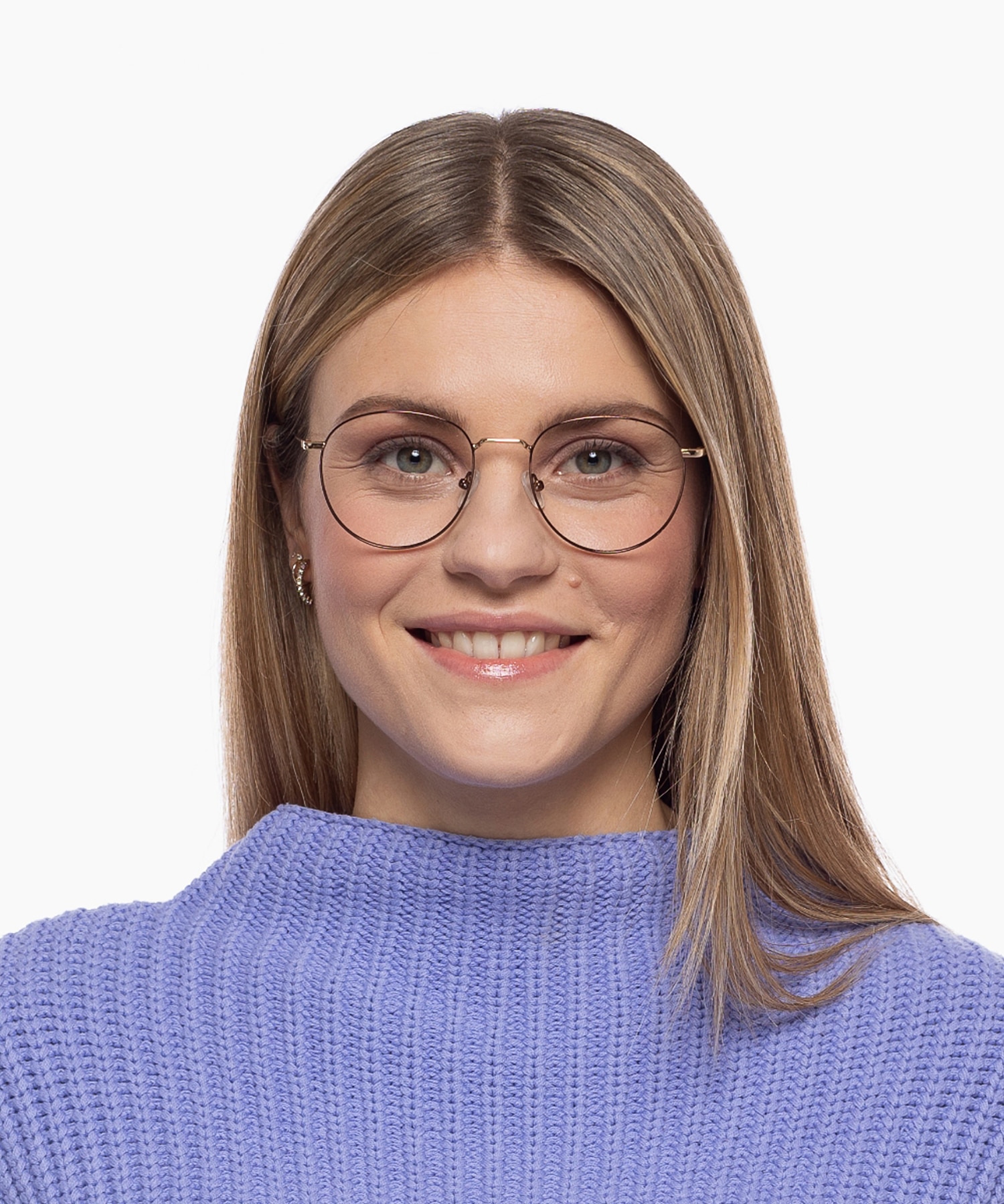 Louro Zwart & Zilver MetaalEyeglass Frames voor dames van B24