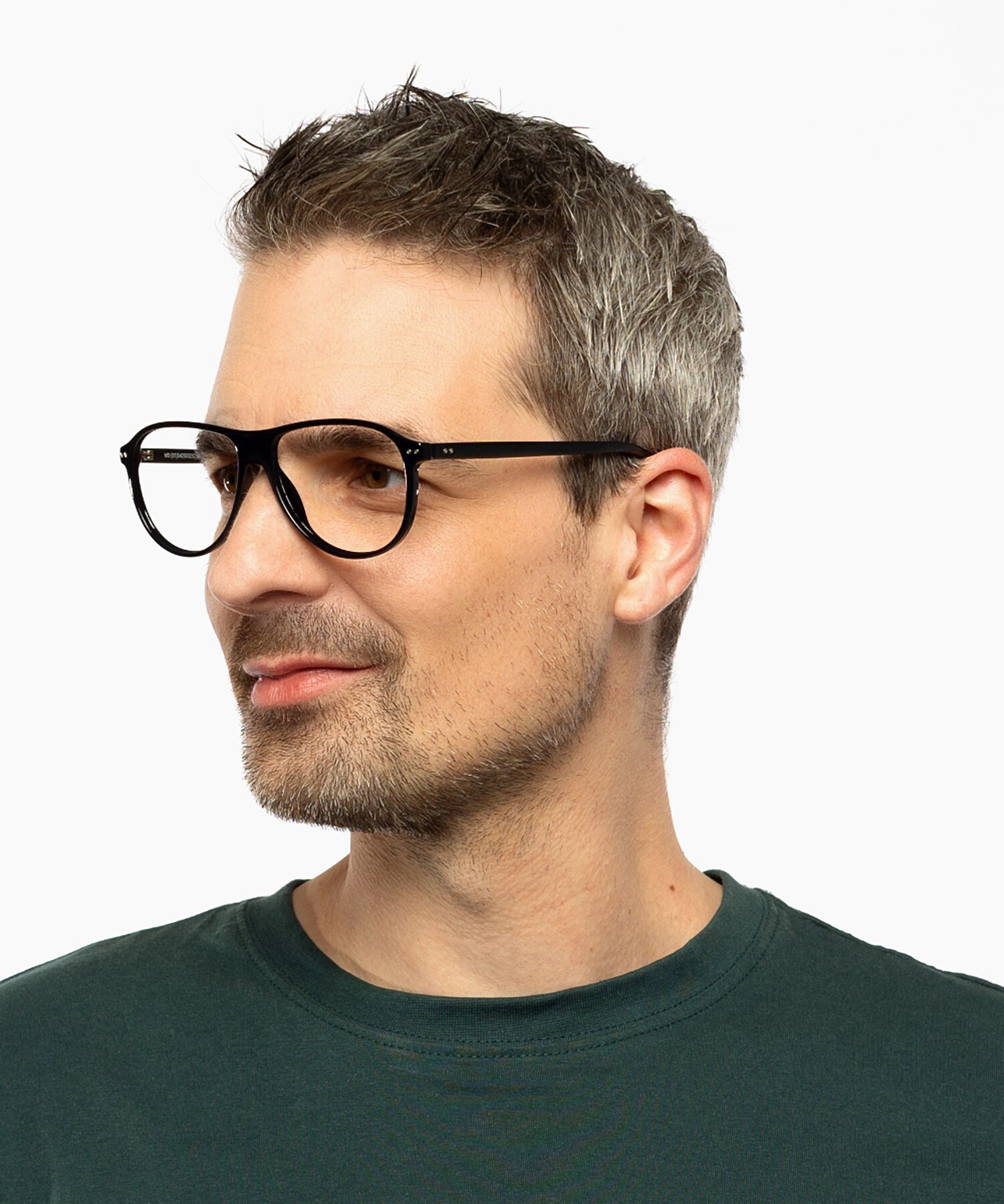 Dallas Zwart KunststofEyeglass Frames voor heren van B24