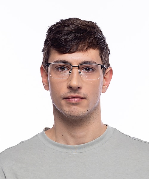 Ross Matt Gun  &  Black MetallEyeglass Frames für Herren von B24