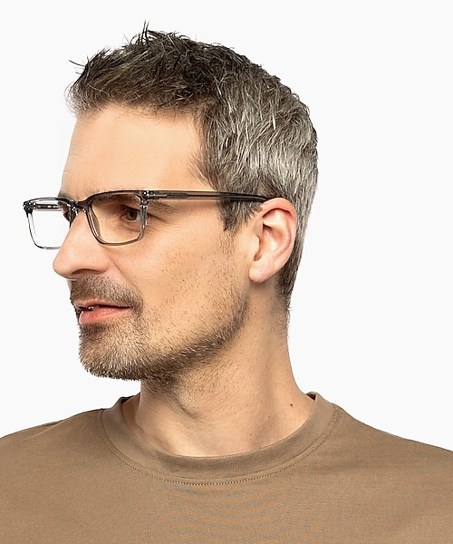 Williamsburg Kristal rook KunststofEyeglass Frames voor heren van B24