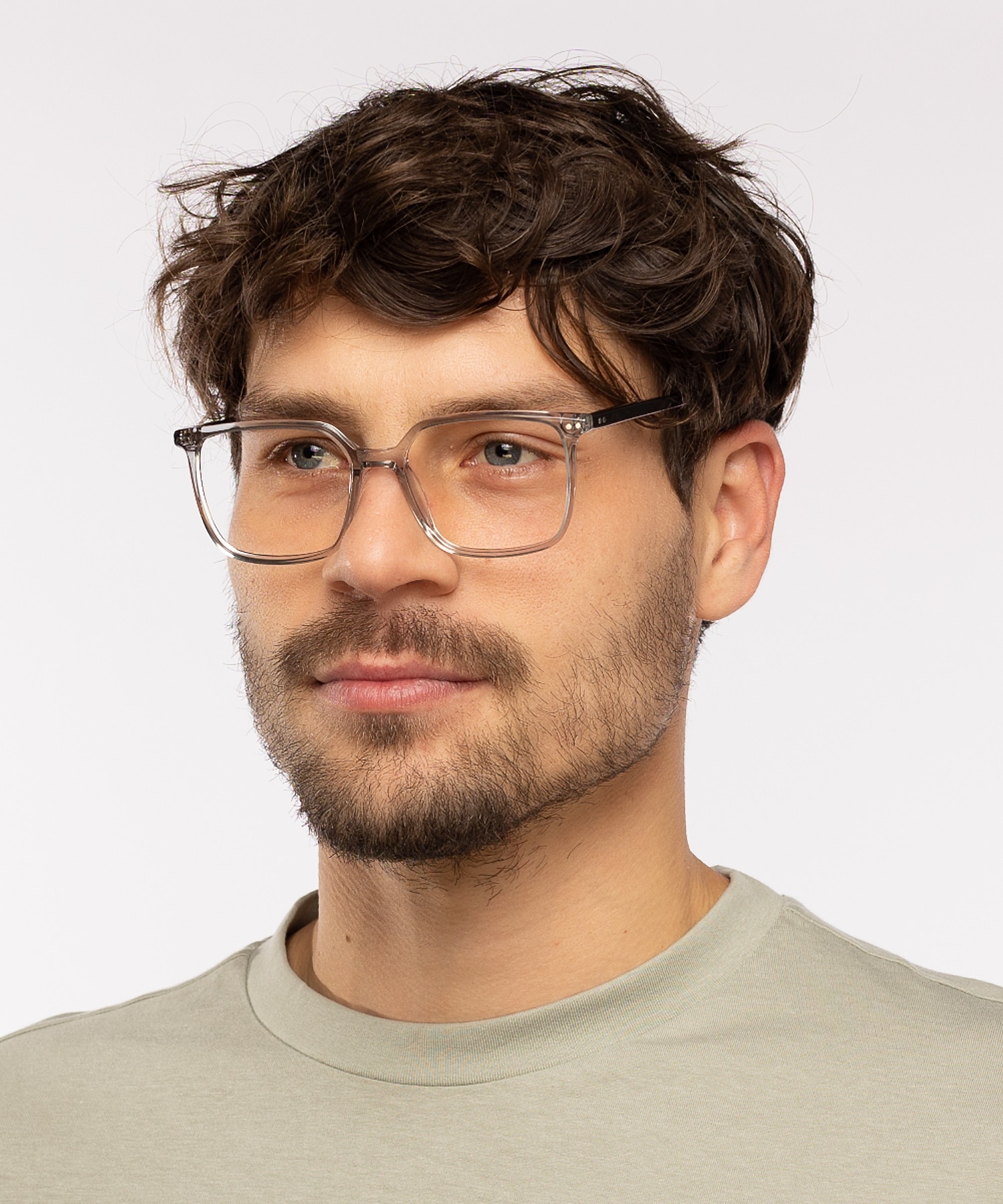 Lewis Kristal grijs  &  zwart AcetaatEyeglass Frames voor heren van B24