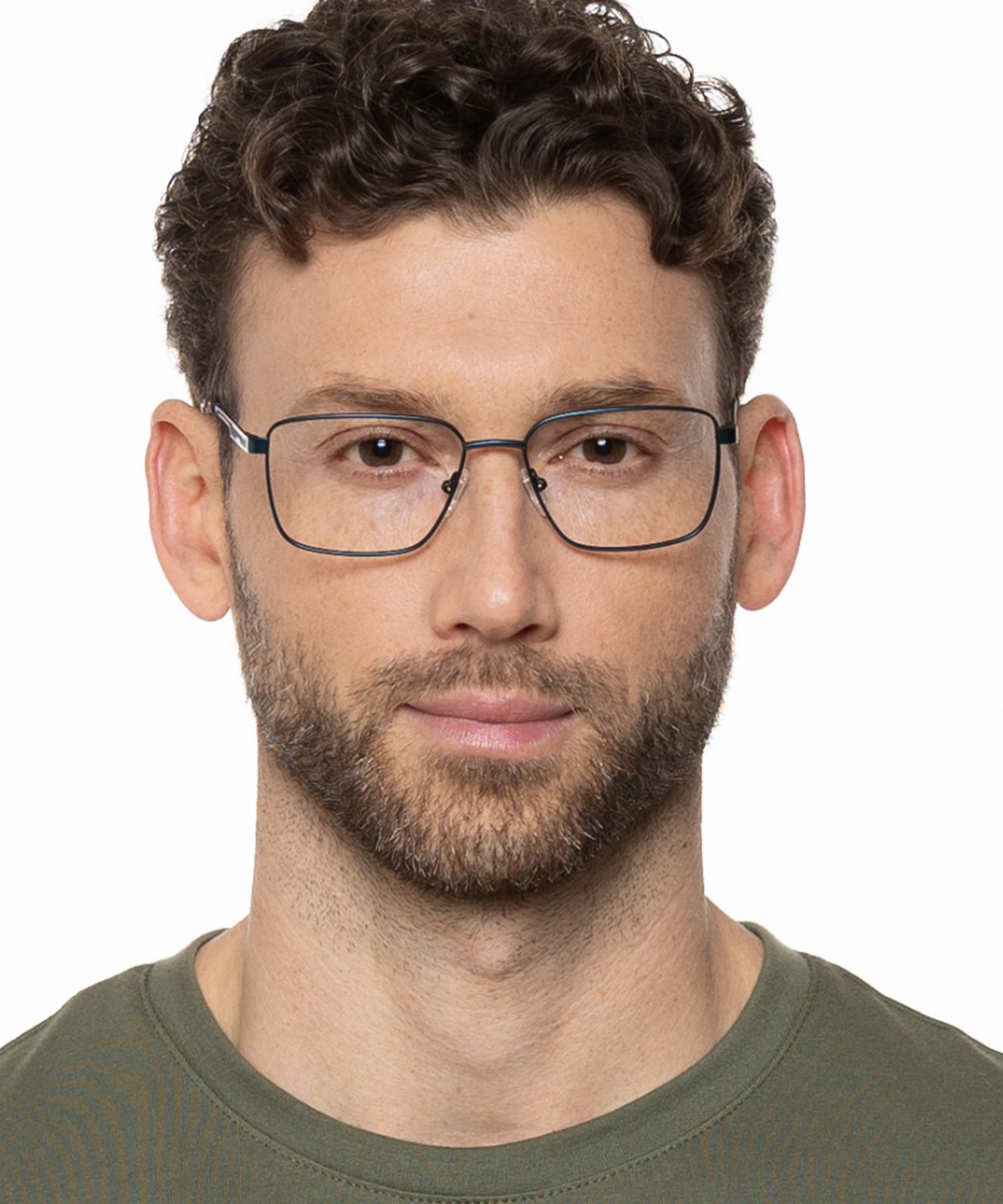 Derby Matblauw  &  matzwart MetaalEyeglass Frames voor heren van B24