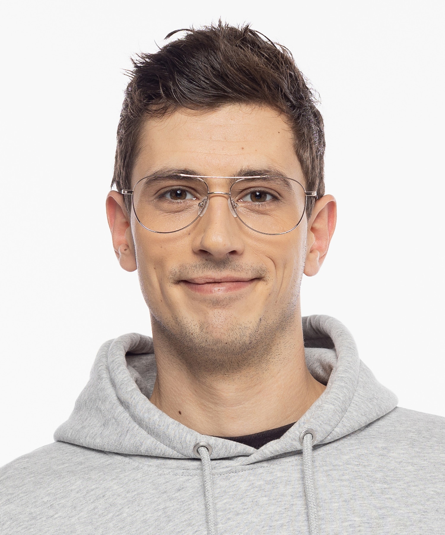 Glendale Goud MetaalEyeglass Frames voor heren van B24