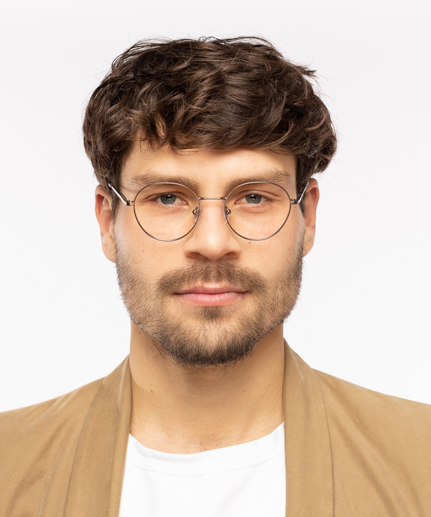 Carter Satin Gun  &  Grey Havana MetallEyeglass Frames für Herren von B24