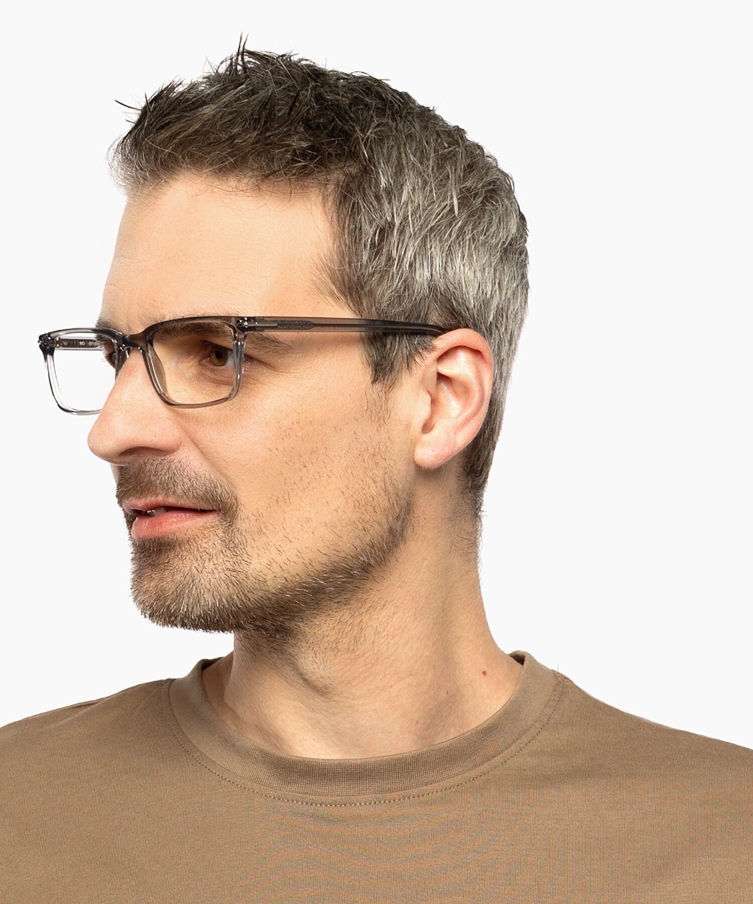 Williamsburg Crystal Smoke KunststoffEyeglass Frames für Herren von B24