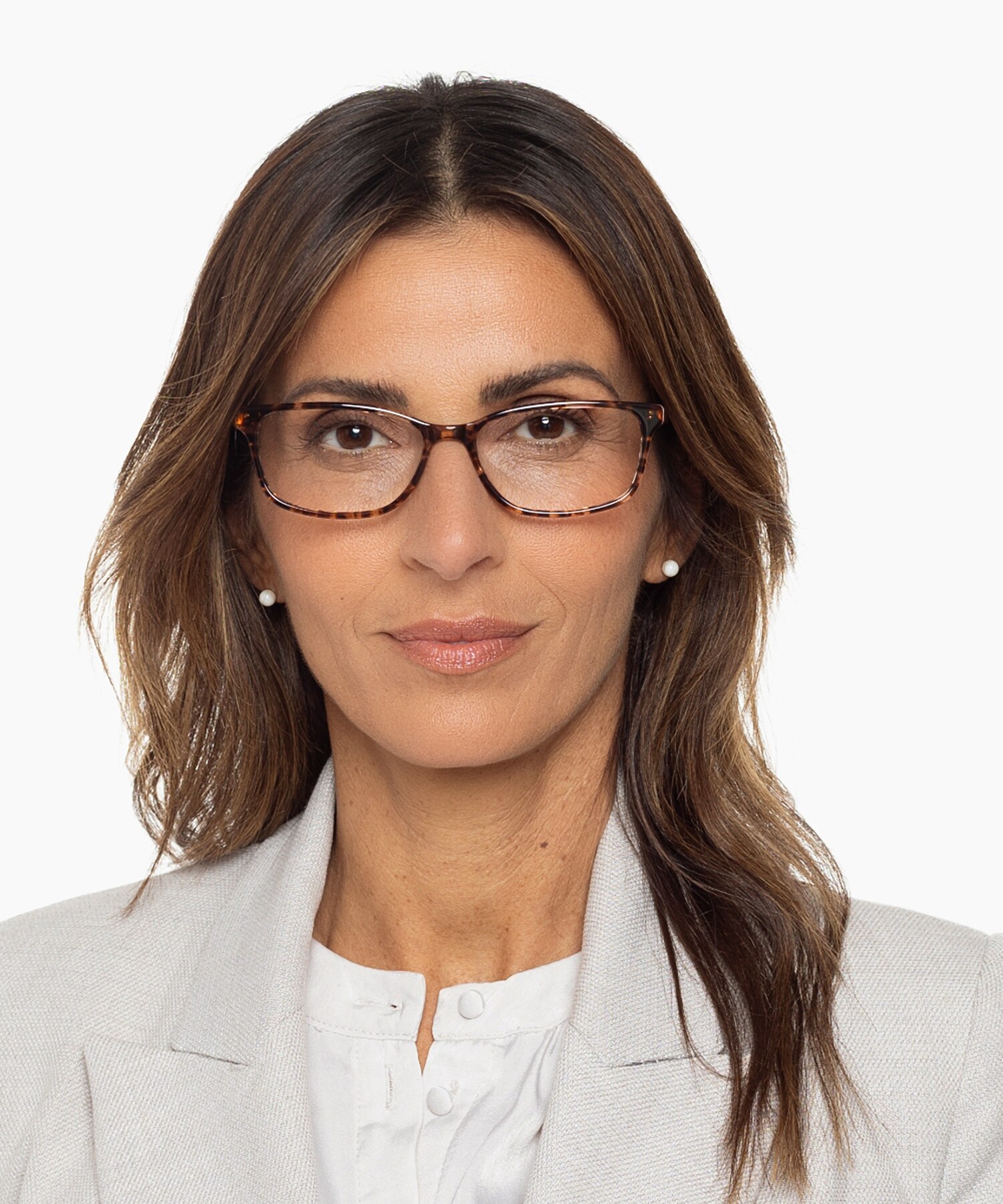 Zamora Nude Havana  &  melkachtig nude AcetaatEyeglass Frames voor dames van B24