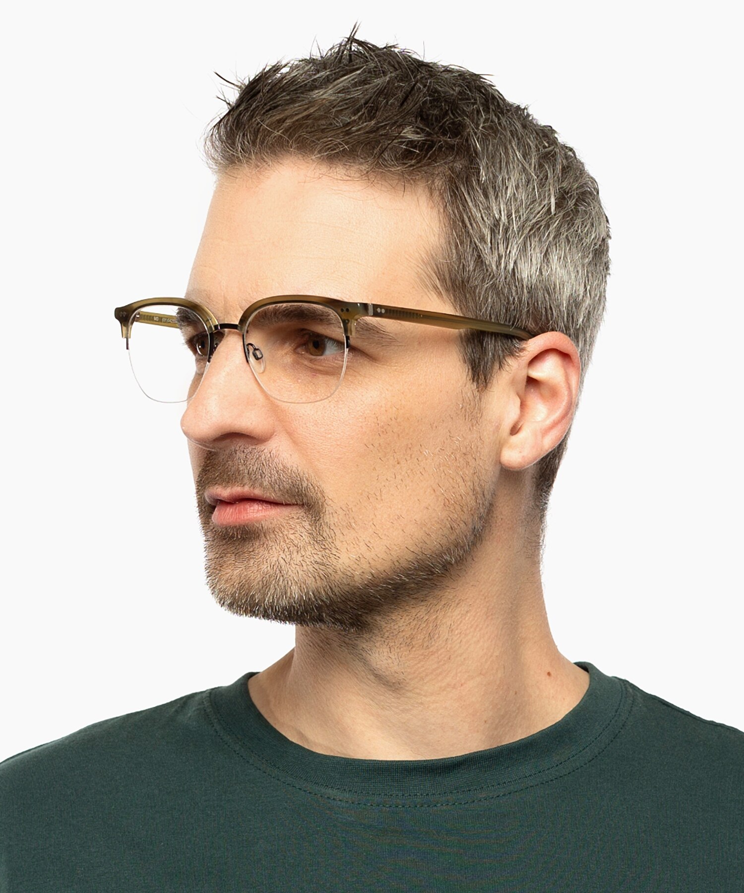 Maryland Green Horn  &  Black MetallEyeglass Frames für Herren von B24