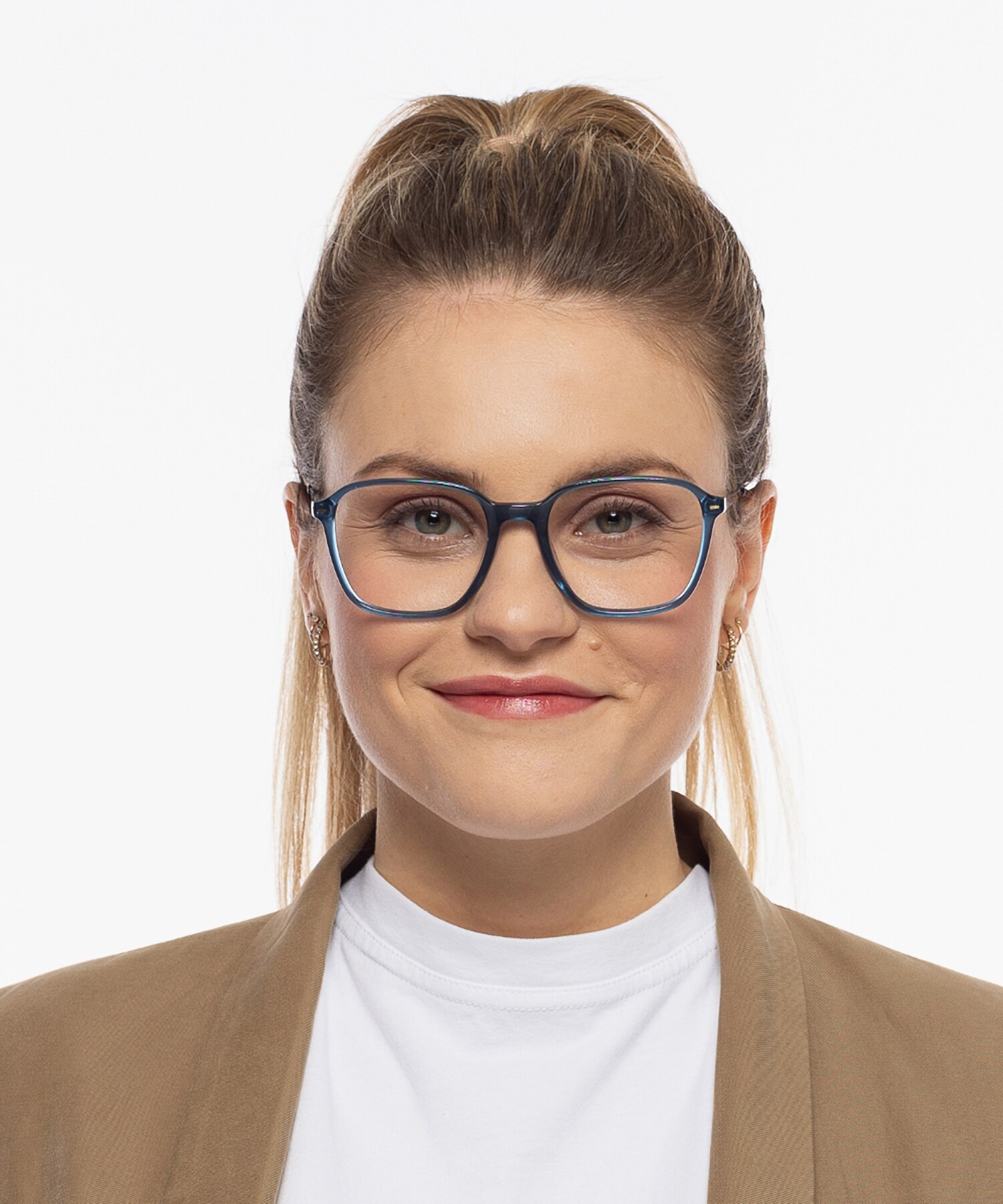 Brandon Crystal Blue  &  Matt Gun AcetatEyeglass Frames für Damen von B24