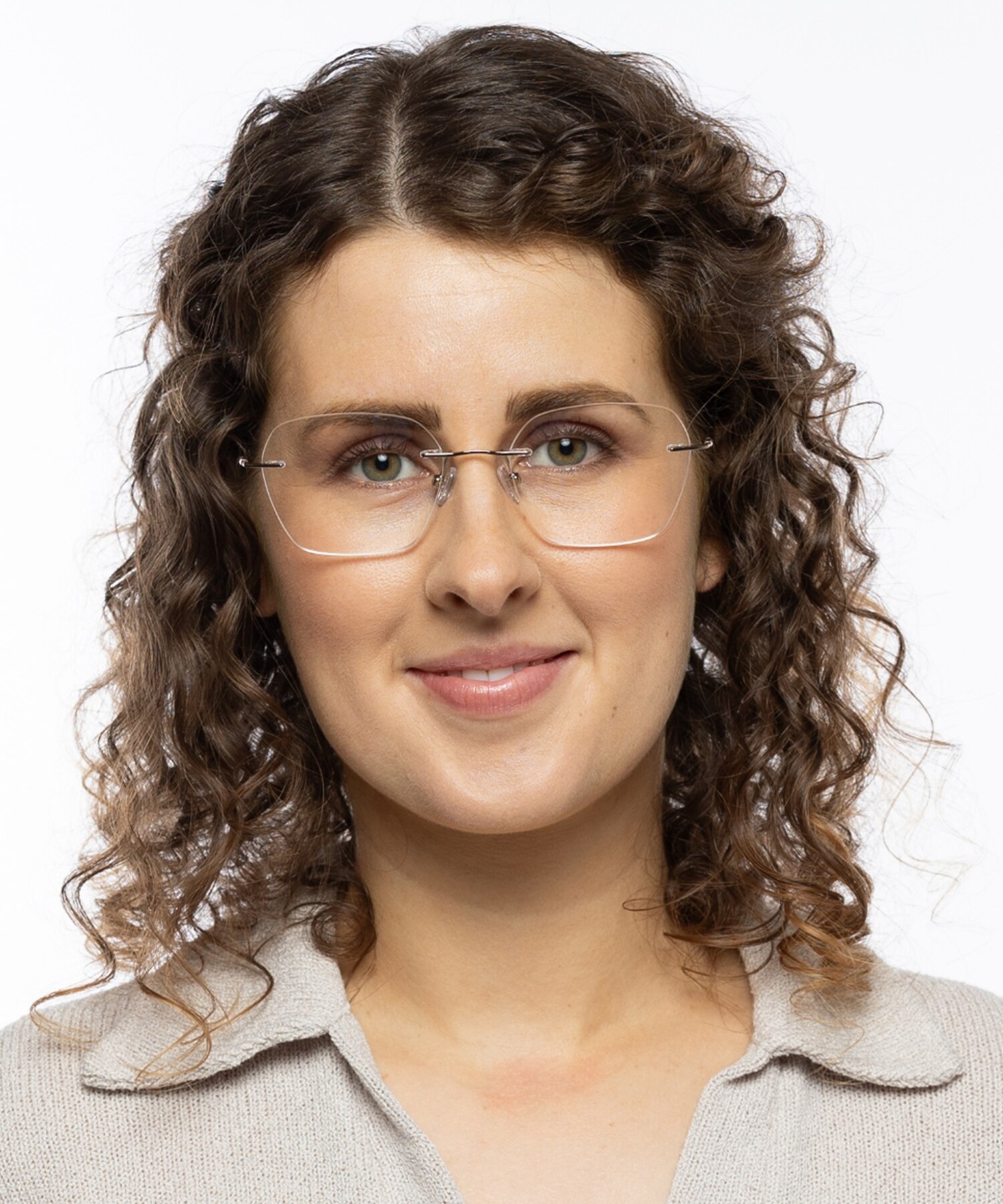 Frieda Goud MetaalEyeglass Frames voor dames van B24