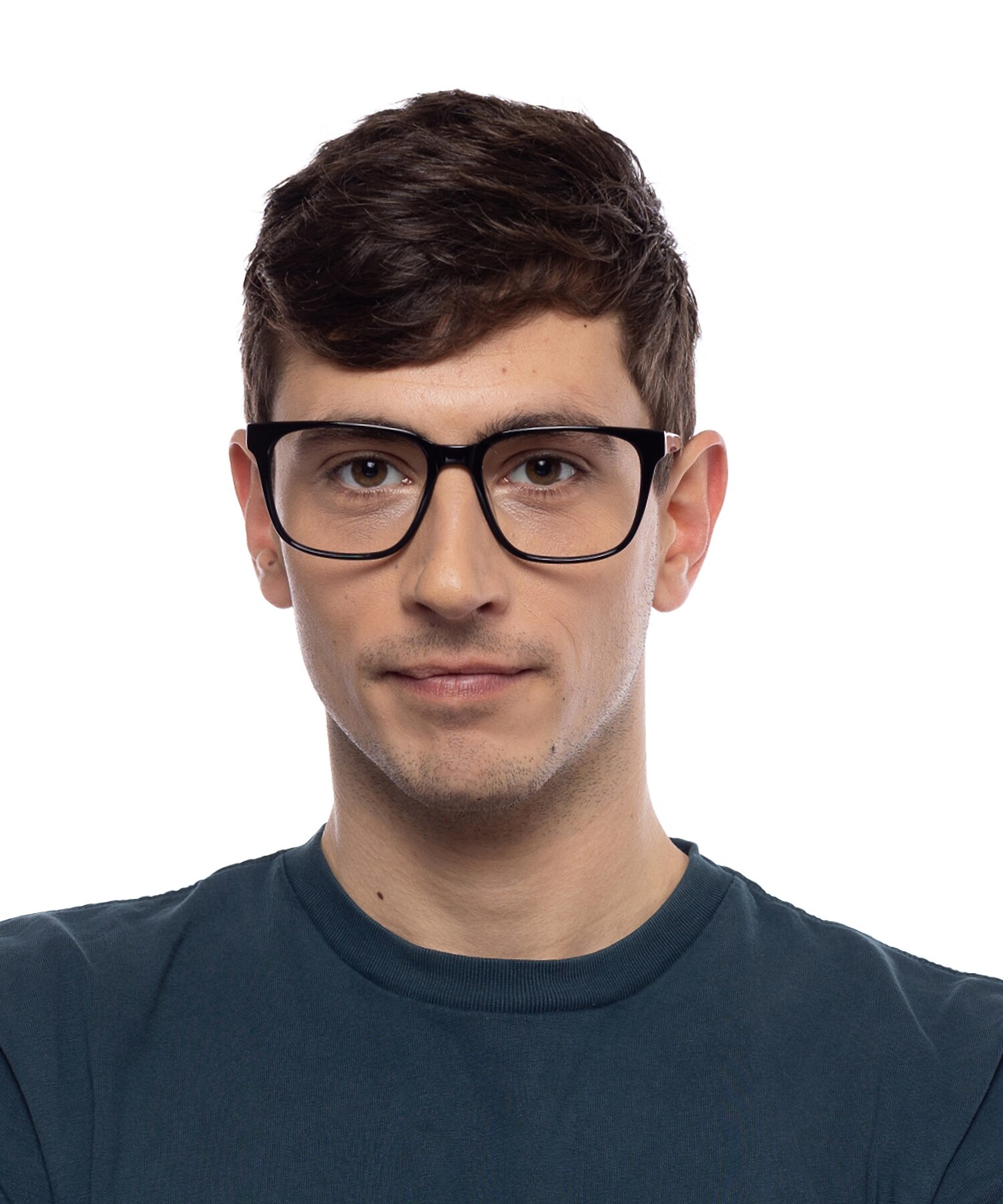 Woodstock Schwarz AcetatEyeglass Frames für Herren von B24