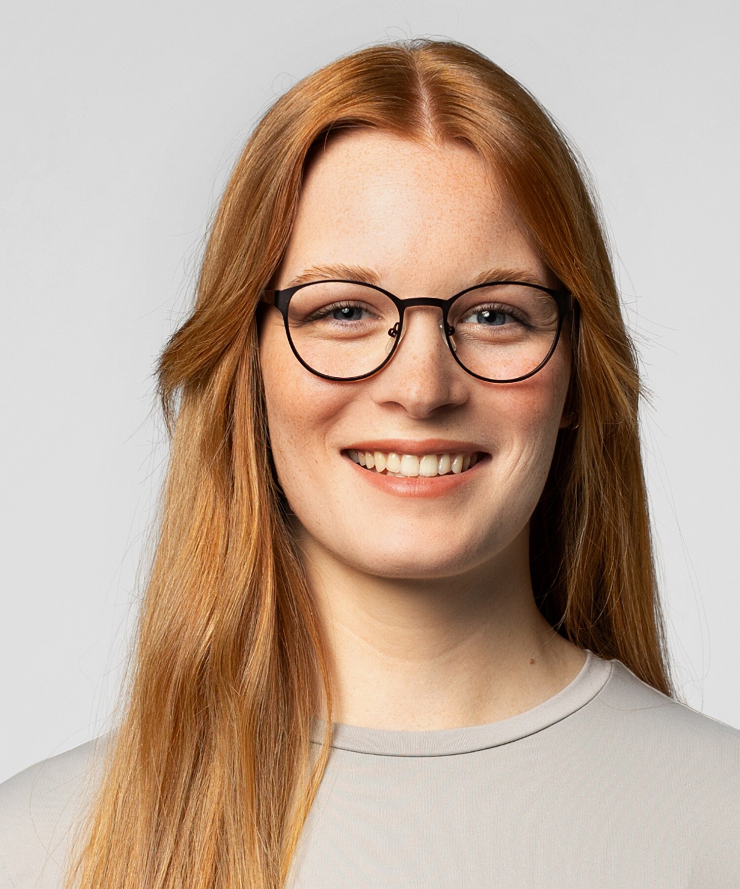 Lima Matt Burgundy MetallEyeglass Frames für Damen von B24