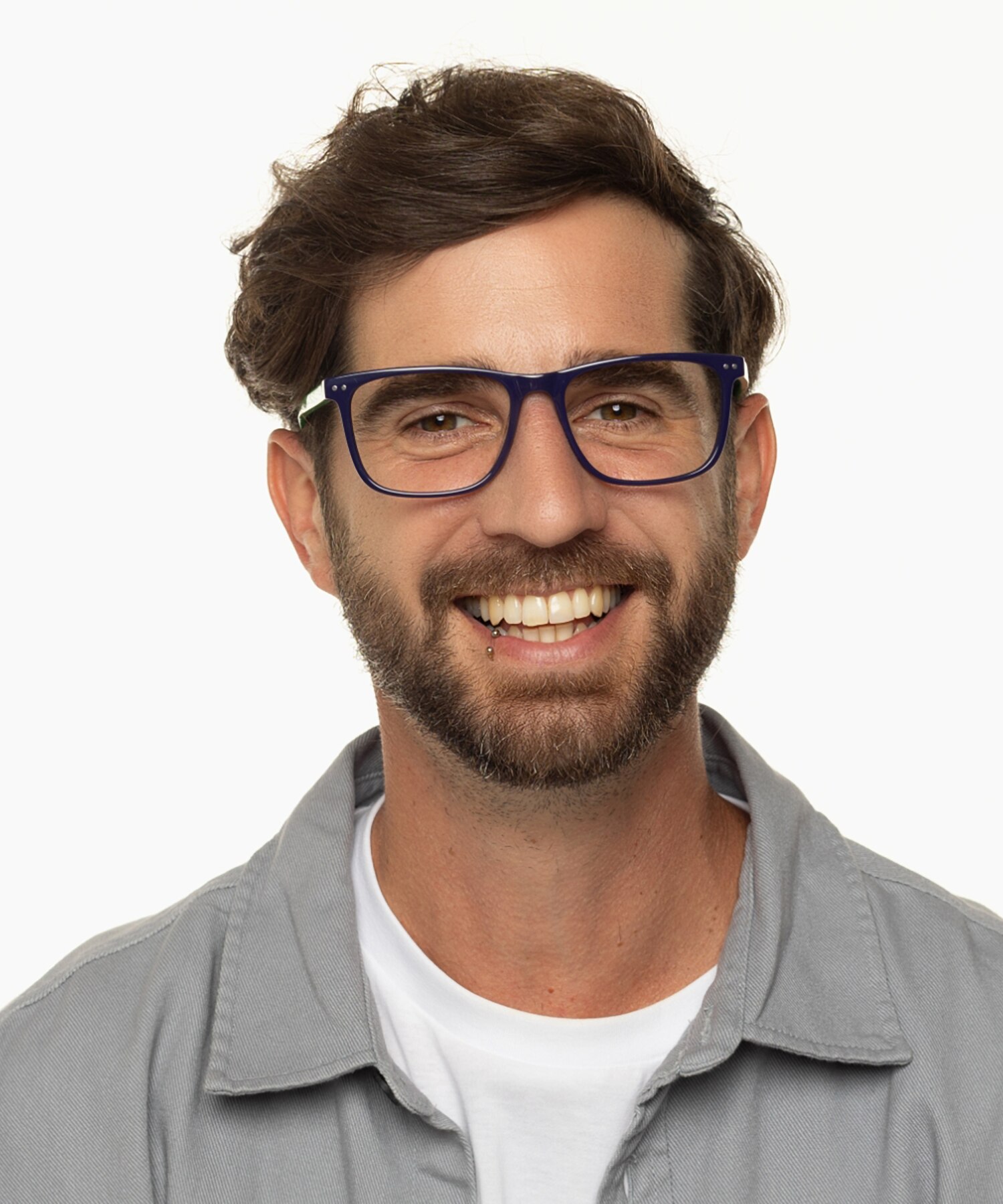 CHICAGO Blauw  &  groen AcetaatEyeglass Frames voor heren van B24