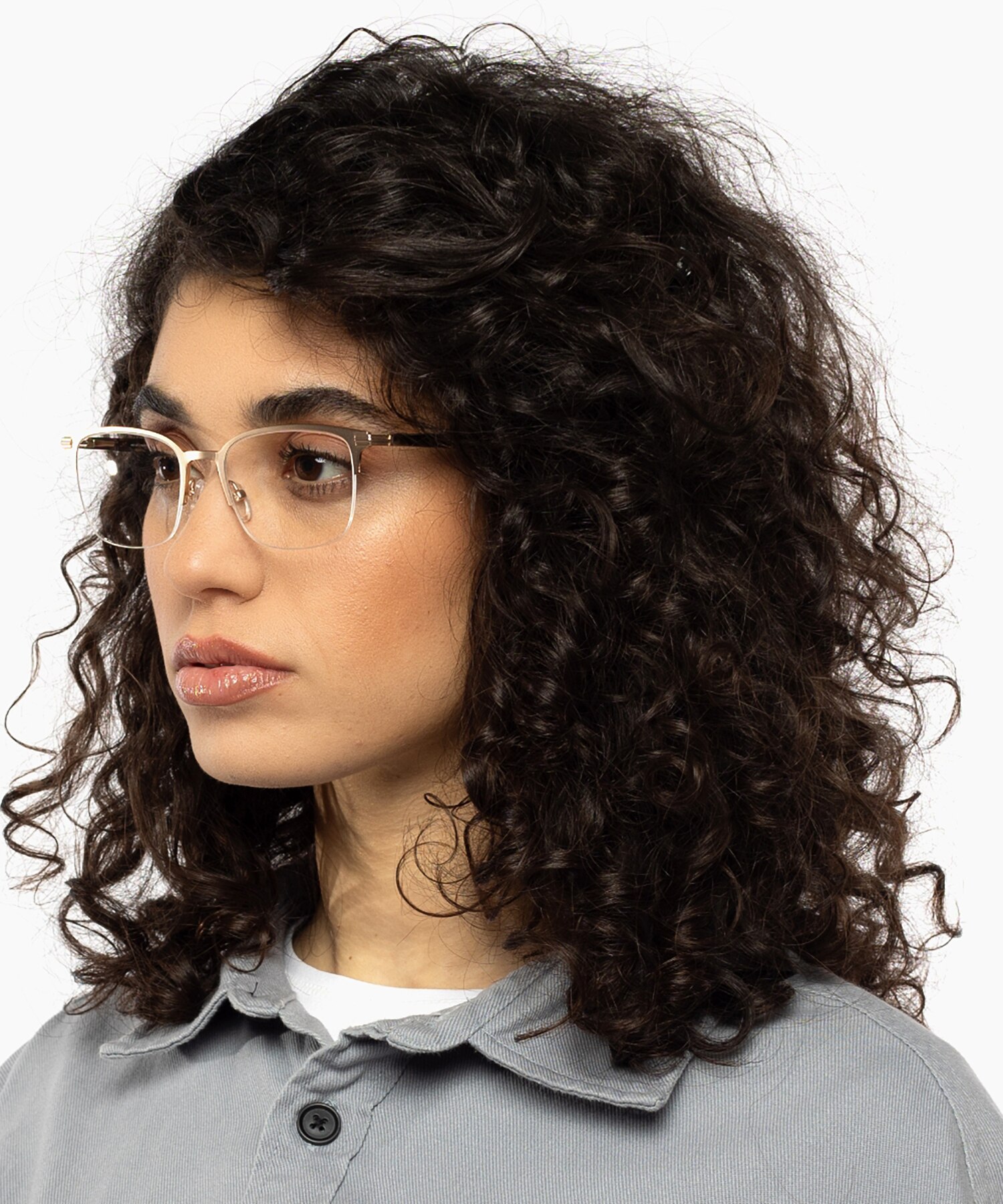 Alabama Matt Gold  &  Havana MetallEyeglass Frames für Damen von B24