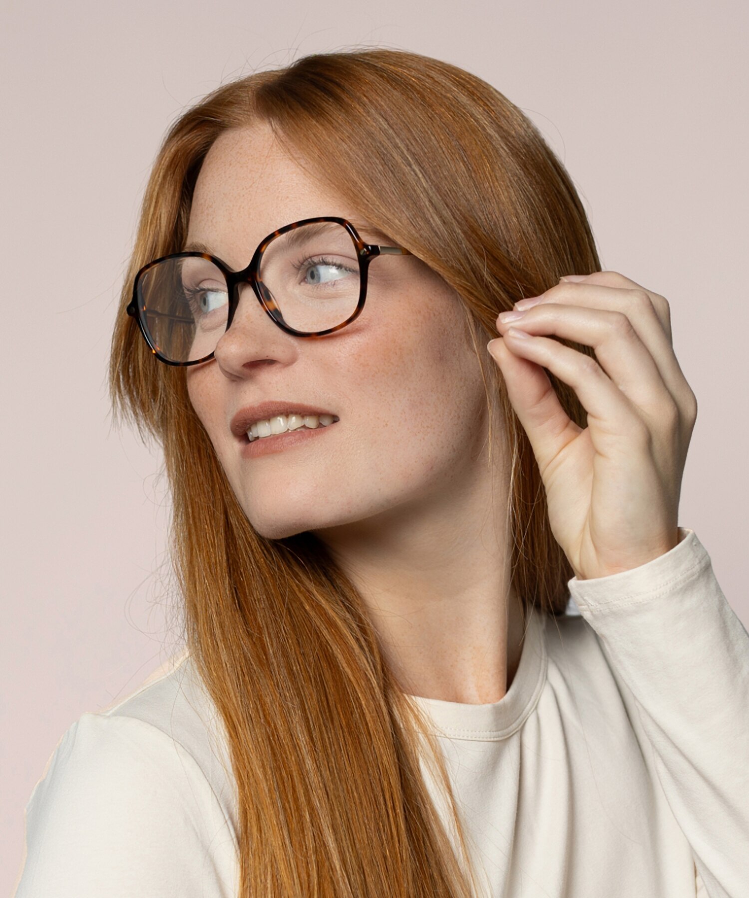 Linz Donker Havana AcetaatEyeglass Frames voor dames van B24