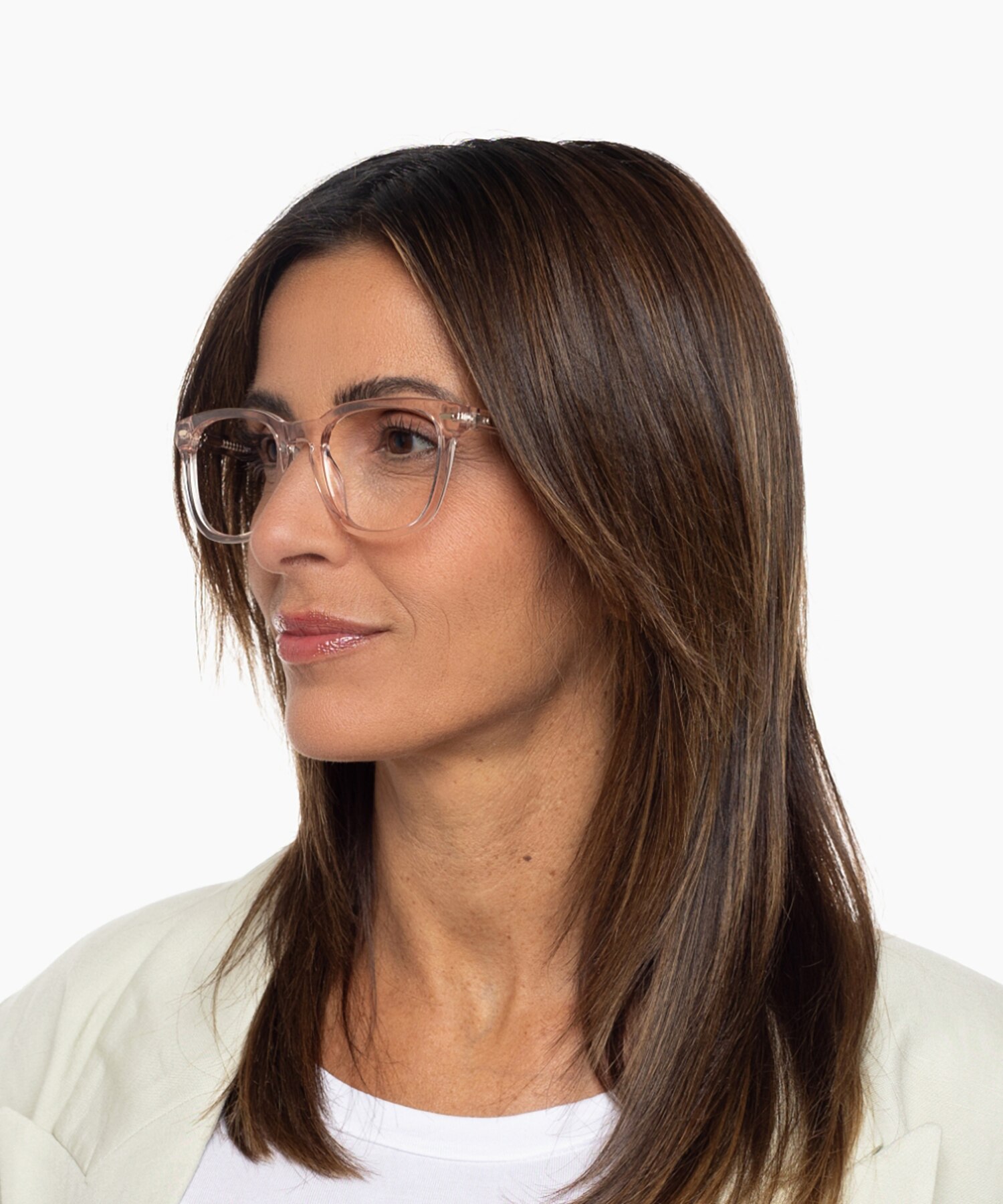 Bel Air Kristal nude  &  paars  &  roze AcetaatEyeglass Frames voor dames van B24